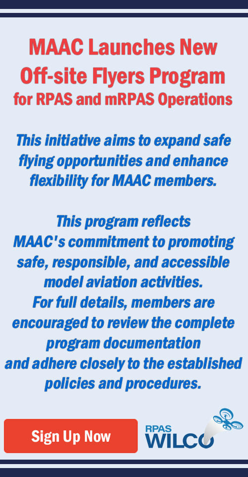 MAAC Launches New Off-site Flyers Program for RPAS and mRPAS Operations
